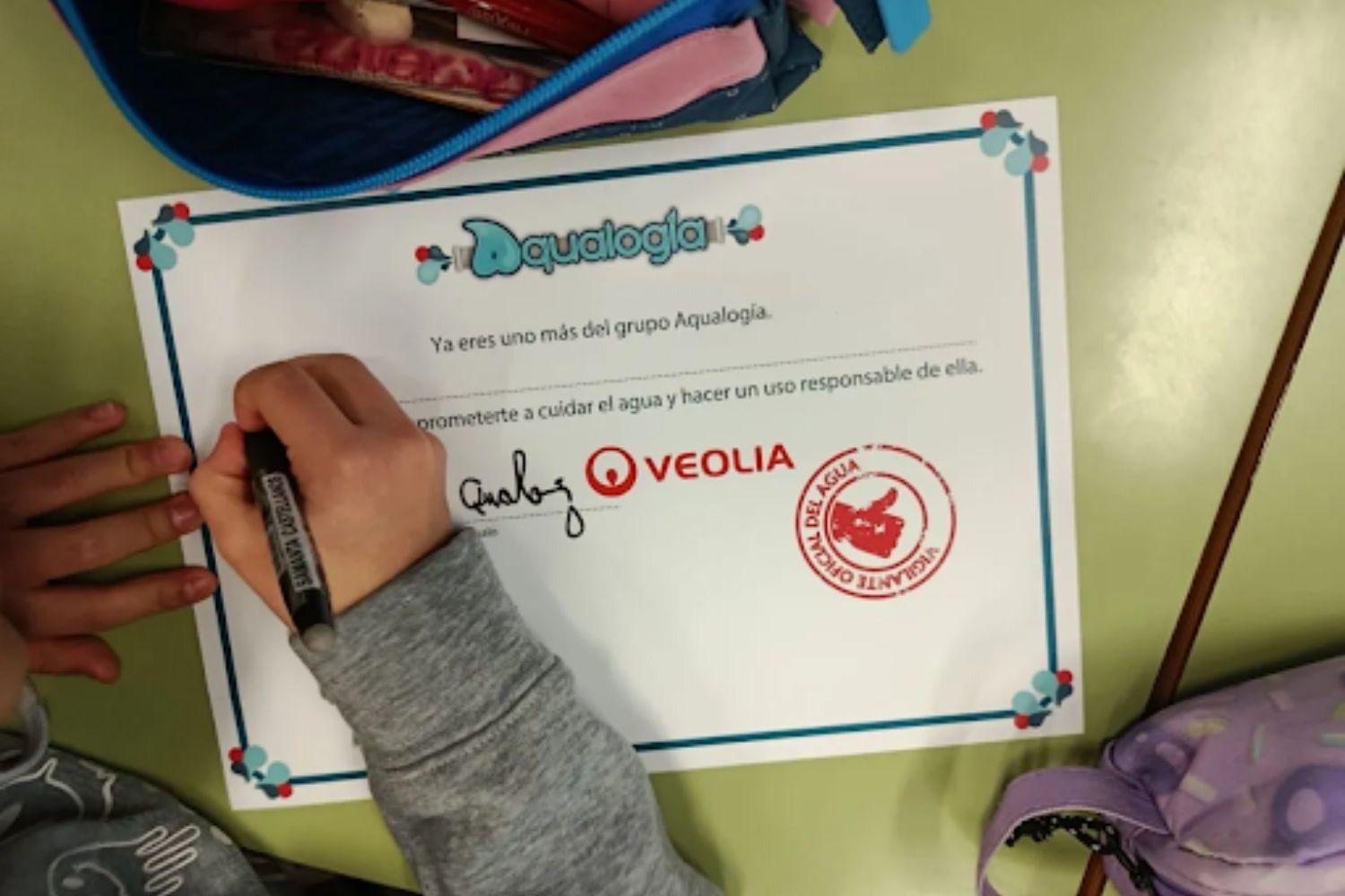 Diploma de Aguologia veolia cruz roja Diploma de Aguologia veolia cruz roja