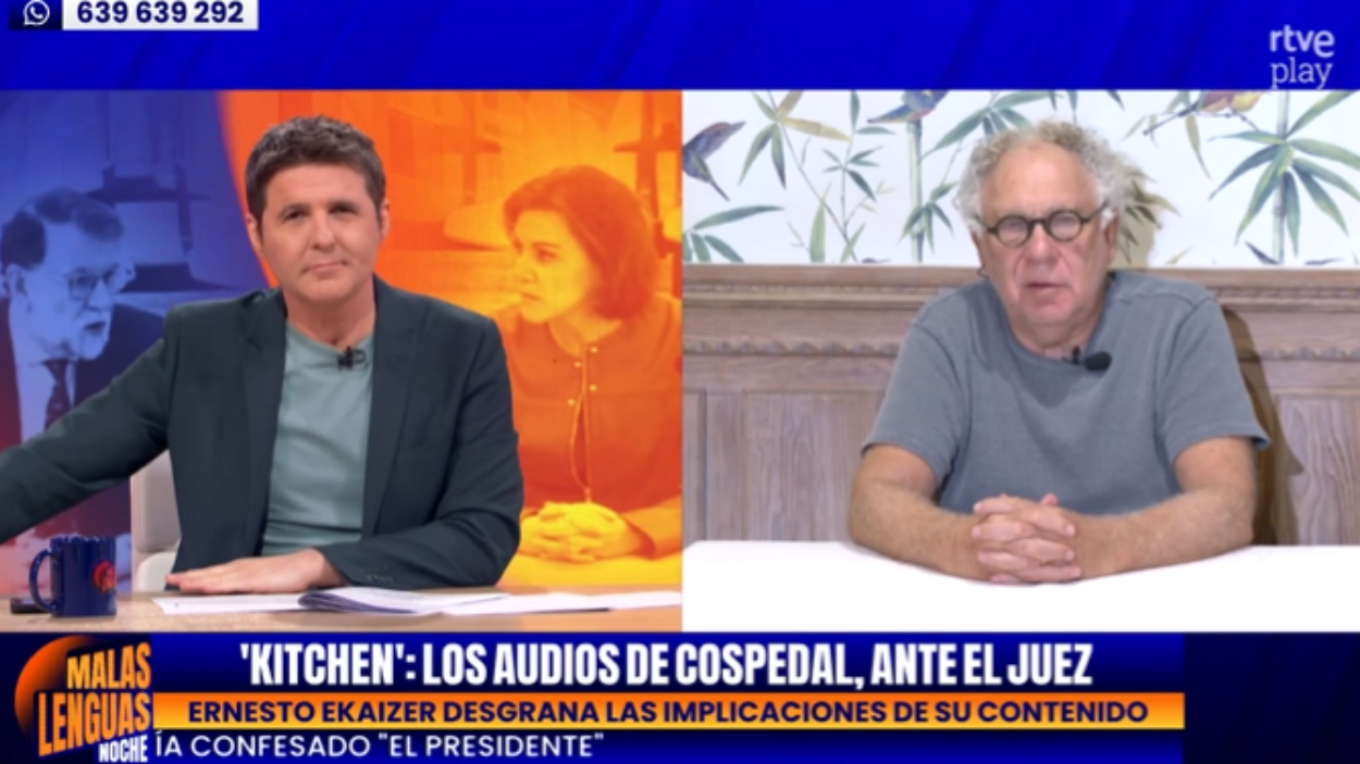 Jesús Cintora y Ernesto Ekaizer. TVE