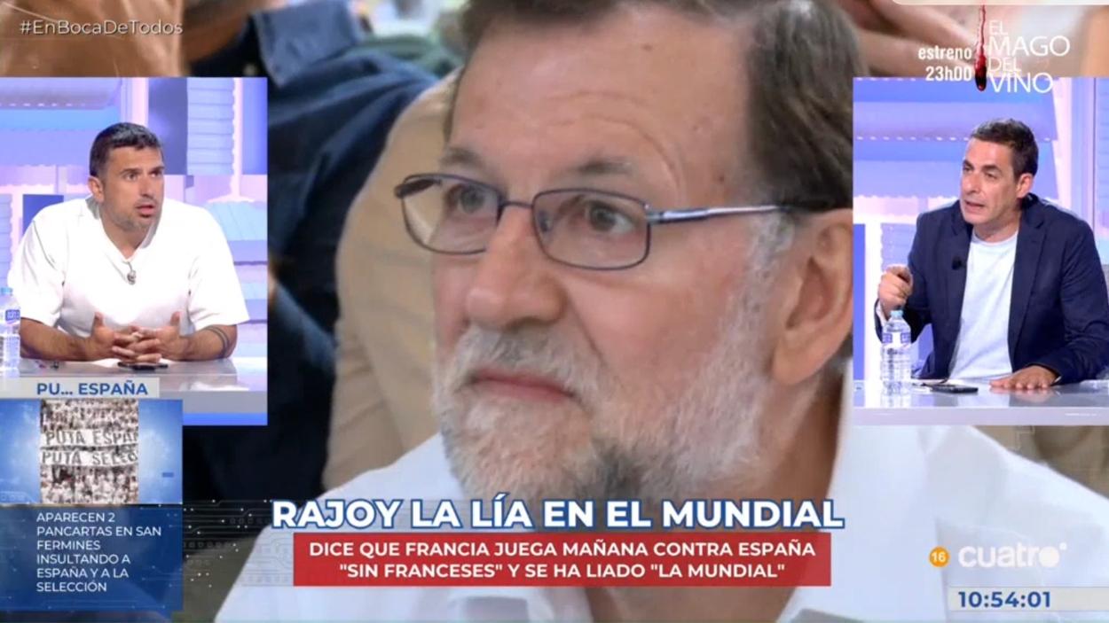 Ramón Espinar y Antonio Naranjo en 'En Boca de Todos'. MEDIASET.