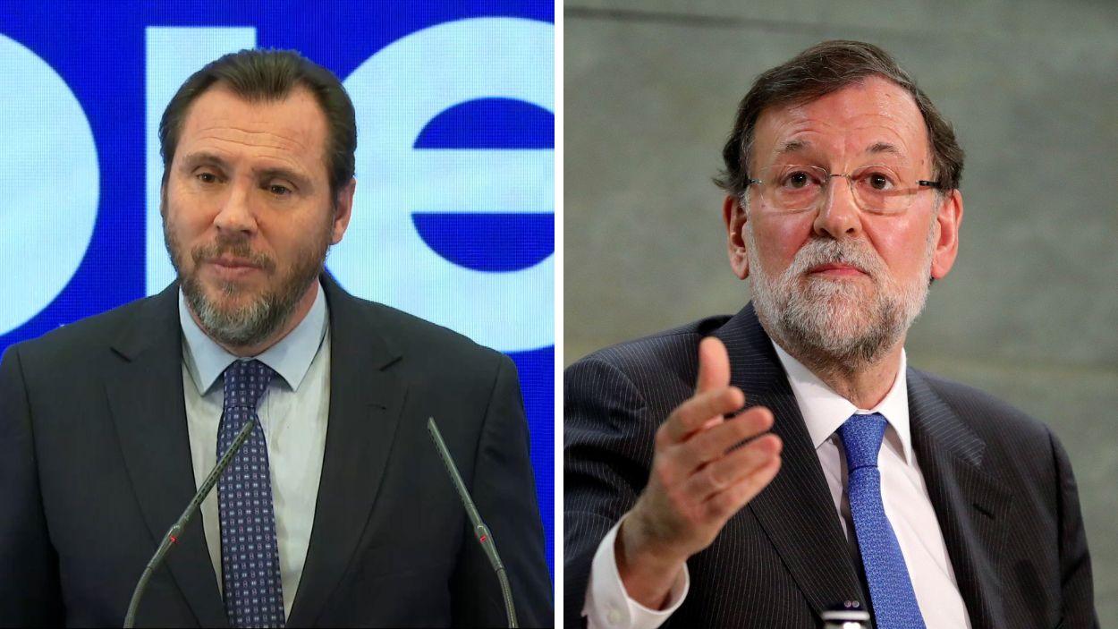 Óscar Puente y Mariano Rajoy. EP.