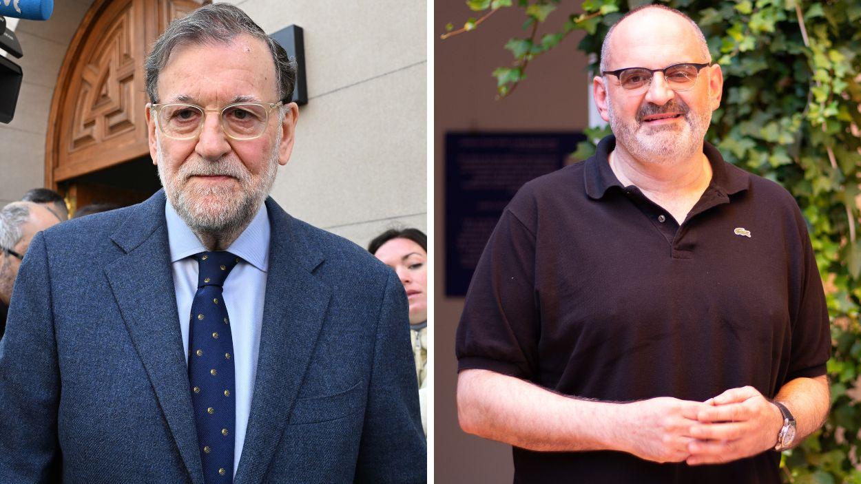 Mariano Rajoy y  el analista político Antón Losada. EP.