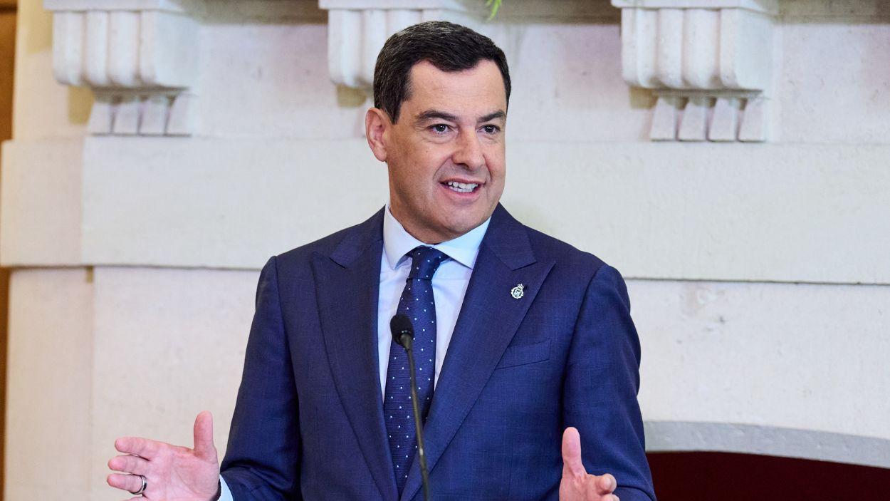 El presidente de la Junta de Andalucía, Juanma Moreno Bonilla. EP.