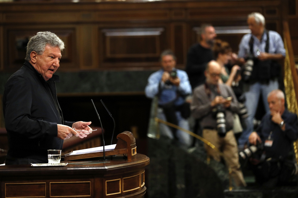 El diputado de Nueva Canarias Pedro Quevedo. 
