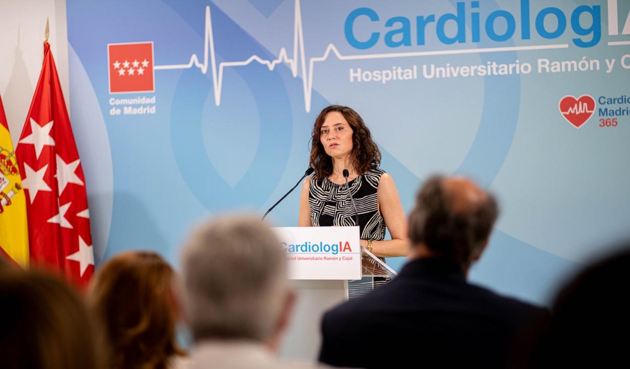 La presidenta de la Comunidad de Madrid, Isabel Díaz Ayuso. EP