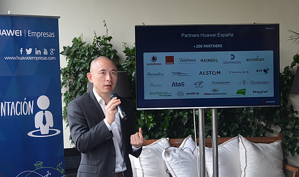 Jorge Zhu, director de Huawei Empresas España, durante la presentación de este jueves en Madrid. 