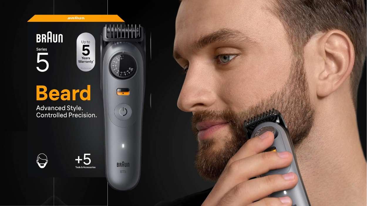 La recortadora de barba Braun Series 5 que está conquistando a quienes buscan un acabado profesional sin salir de casa