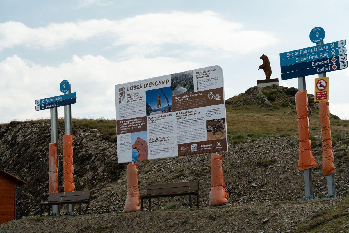 Grandvalira inaugura la nueva escultura de la Ossa de Encamp