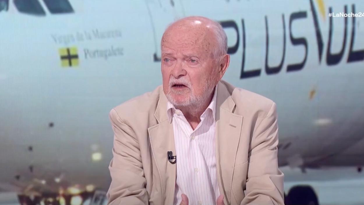 Antonio Martín Pallín en 'La Noche en 24 Horas'. RTVE. 