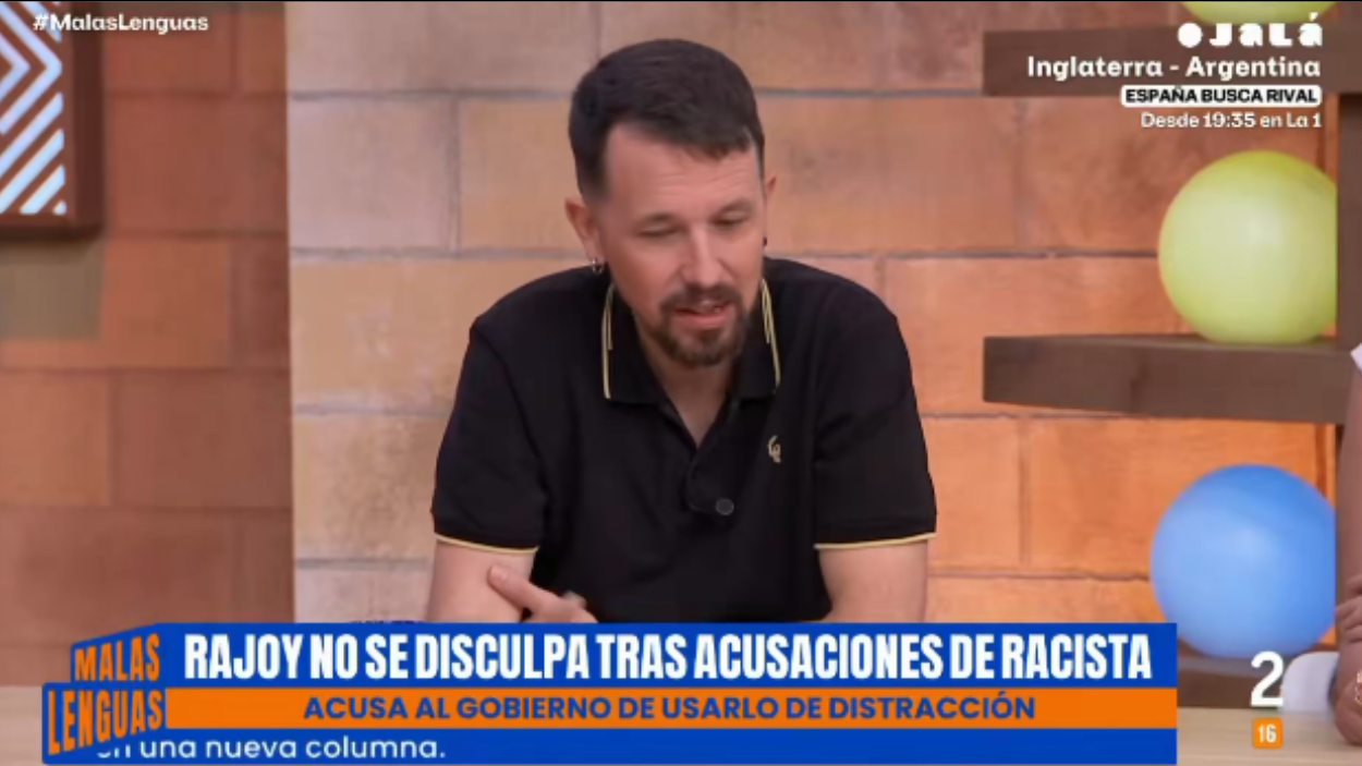 Pablo Iglesias en 'Malas Lenguas'. TVE