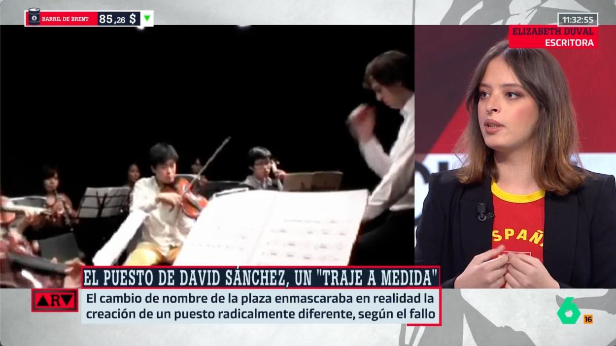 Elisabeth Duval en 'Al Rojo Vivo'. ATRESMEDIA. 