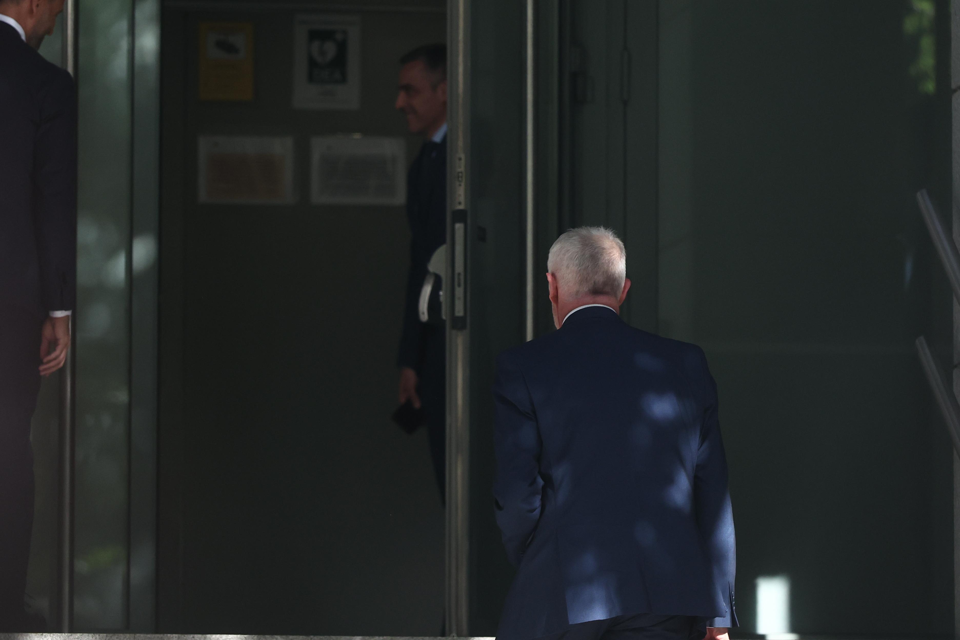 El director adjunto operativo (DAO) del Instituto Armado, Manuel Llamas, a su llegada a la Audiencia Nacional