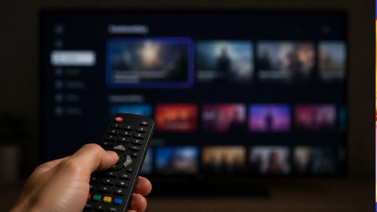 Ilustración mando con televisión
