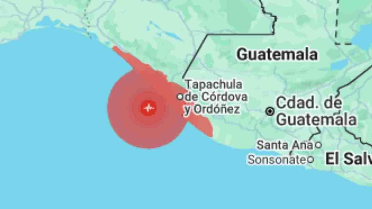 Zona afectada por el terremoto