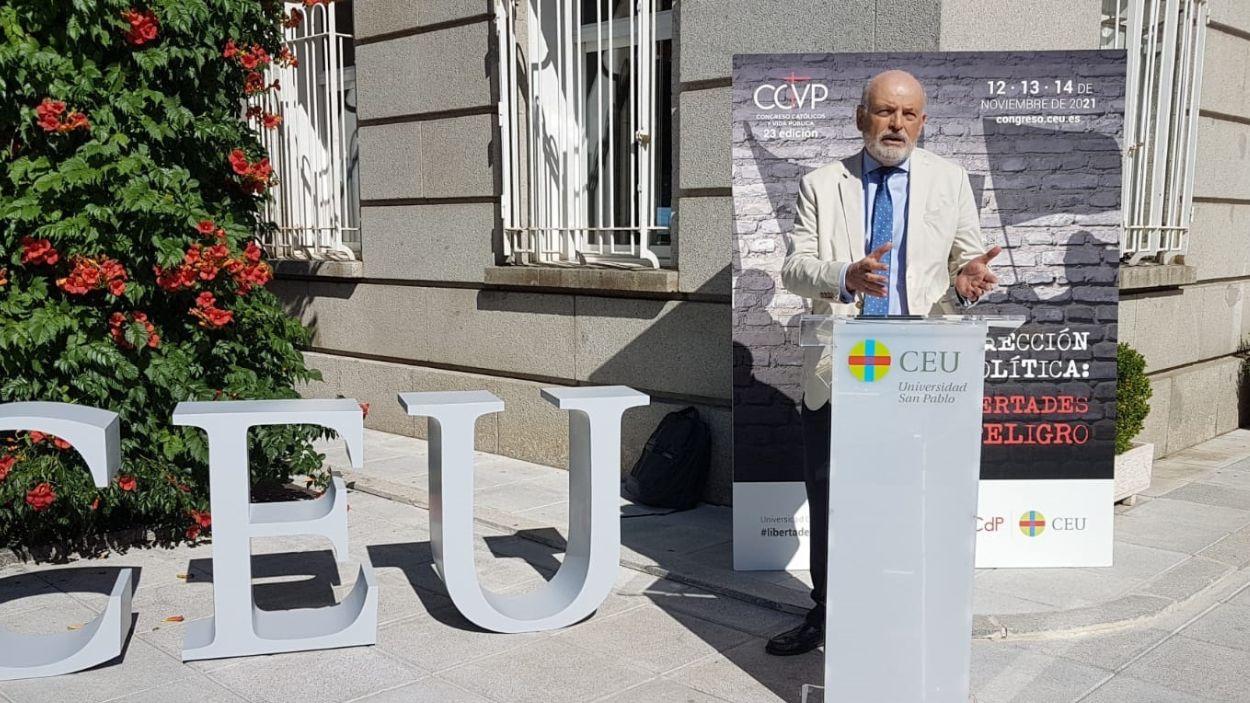 Rafael Sánchez Saus en el Congreso Católicos y Vida Pública / Archivo EP
