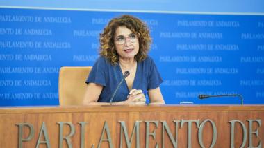 La secretaria general del PSOE-A y portavoz del Grupo Parlamentario Socialista, María Jesús Montero / EP