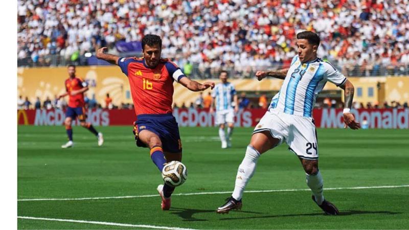 Rodri durante la final del Mundial Rodri durante la final del Mundial