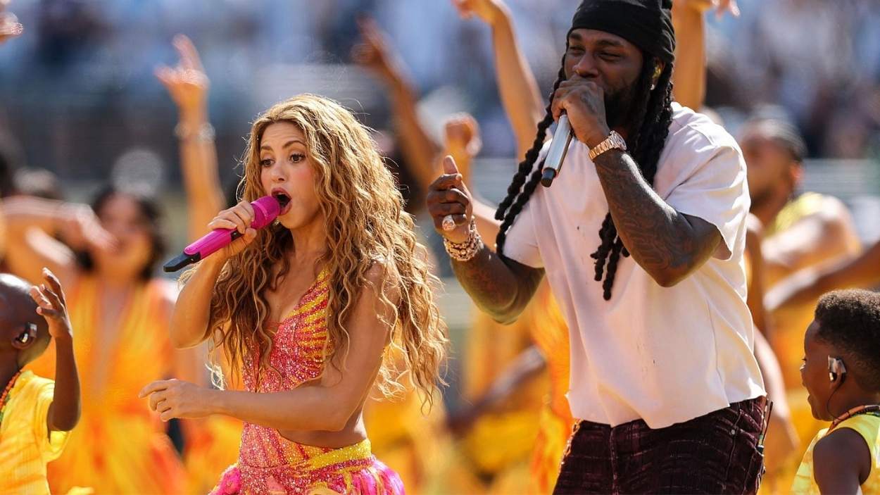 Shakira en la actuación de la final del Mundial 2026