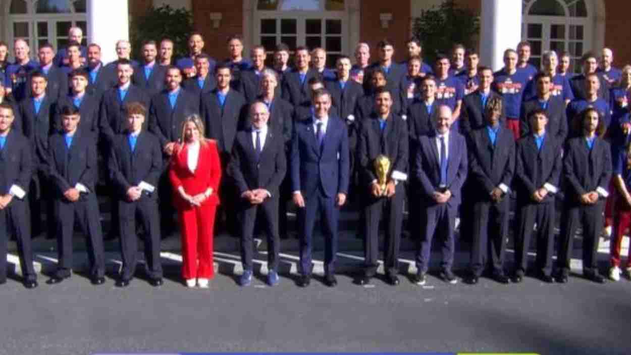 Foto de Sánchez con la selección española