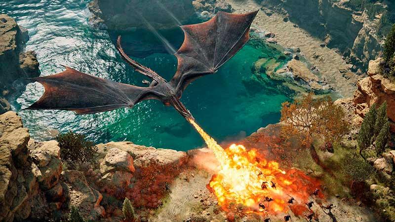 Dragón en Game of Thrones War for Westeros Dragón en Game of Thrones War for Westeros