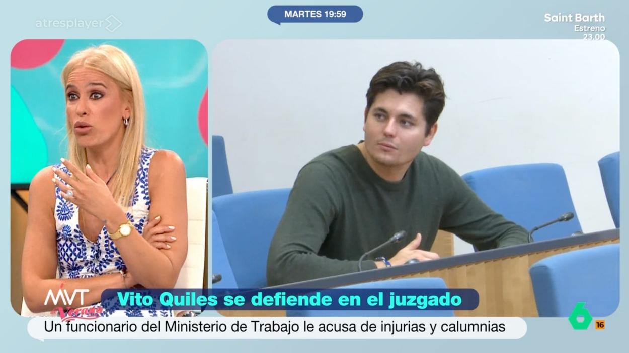 Afra Blanco en 'Más Vale Tarde'. ATRESMEDIA. 