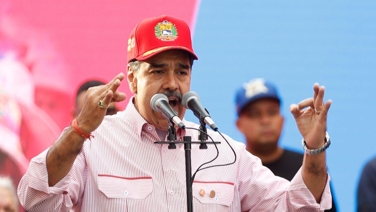 El expresidente de Venezuela Nicolás Maduro durante un acto público en Caracas en diciembre de 2025. EP.