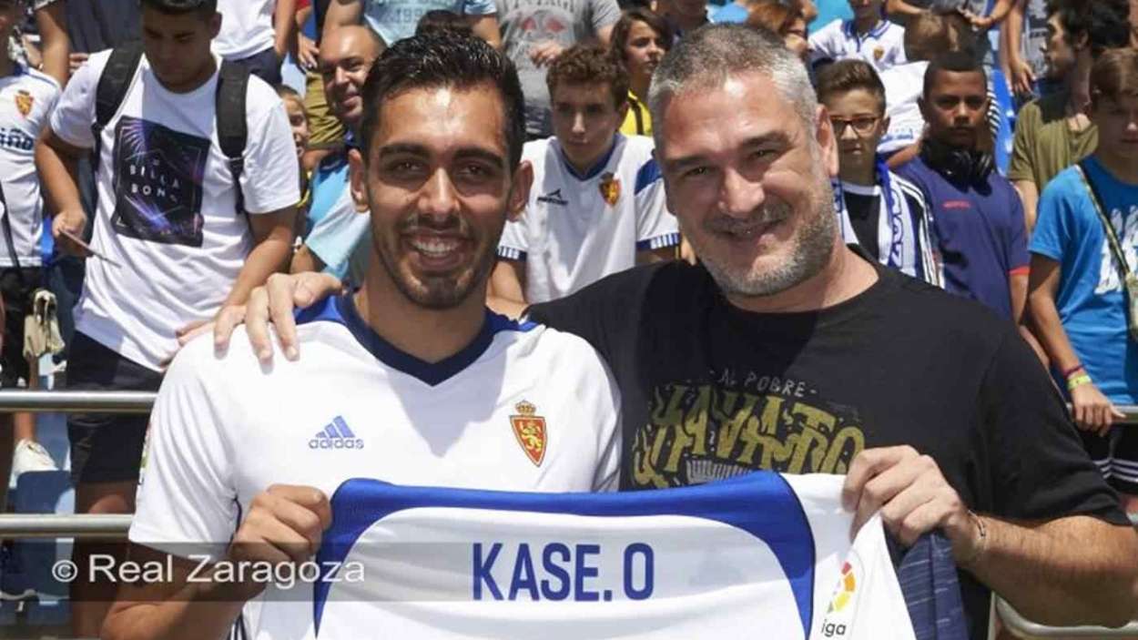 Kase. O y Borja Iglesias en La Romareda. Real Zaragoza.