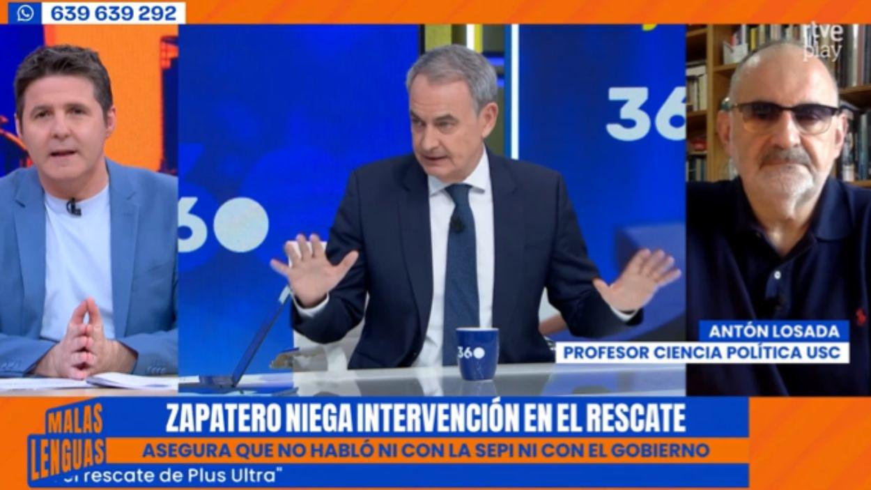 Jesús Cintora y Antón Losada en 'Malas Lenguas'. TVE