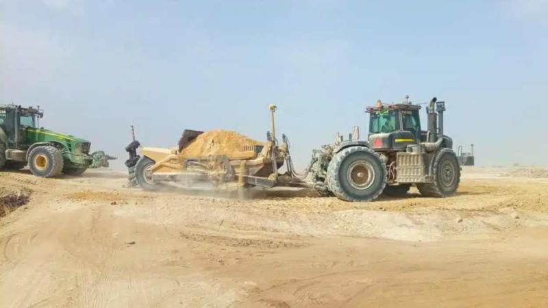 Movimientos de tierras parala construcción de la planta de residuos, según una imagen difundida por el PSOE