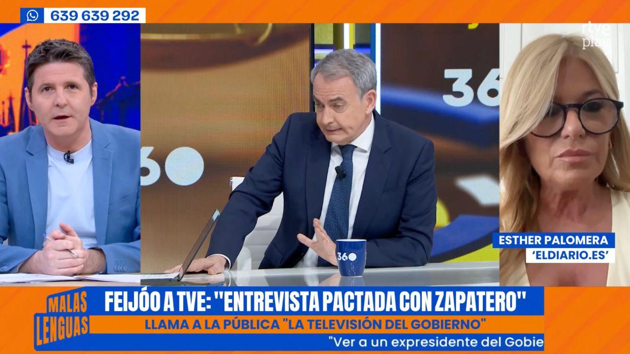 Esther Palomera en 'Malas Lenguas'. RTVE. 