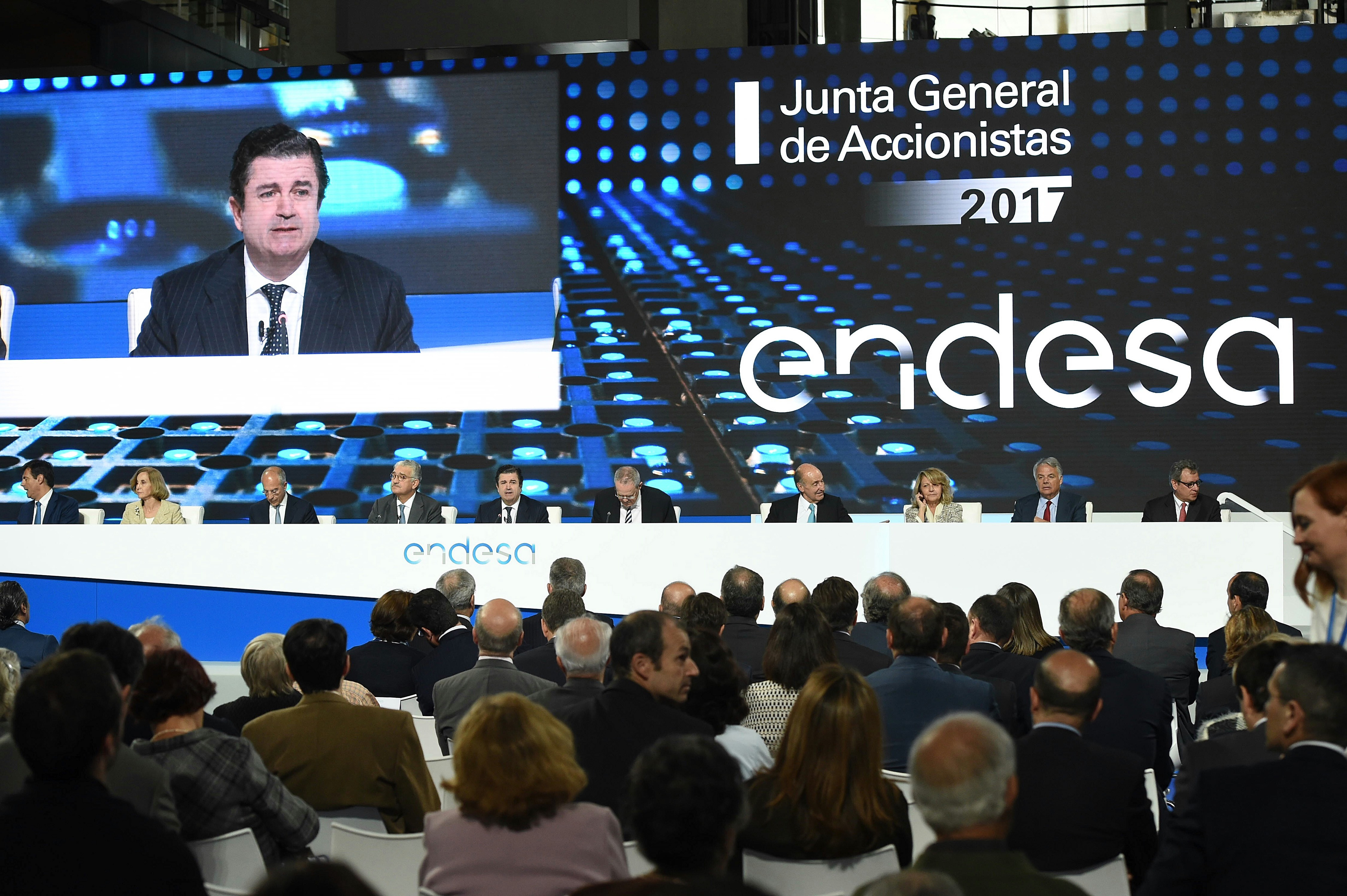  El presidente de Endesa, Borja Prado, durante la junta de accionistas de la compañía