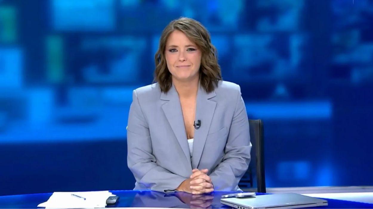 María Casado en 'Informativos Telecinco'. Mediaset España