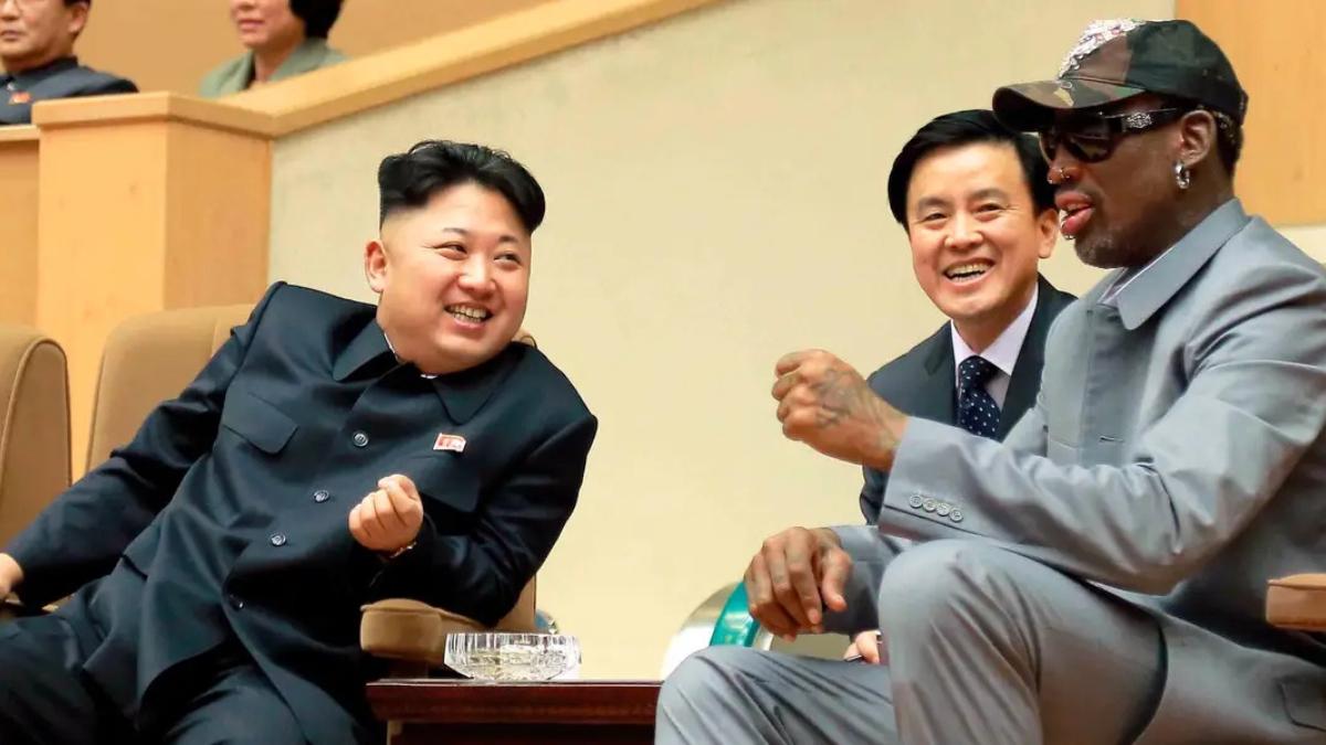 Kim Jong Un junto a Dennis Rodman