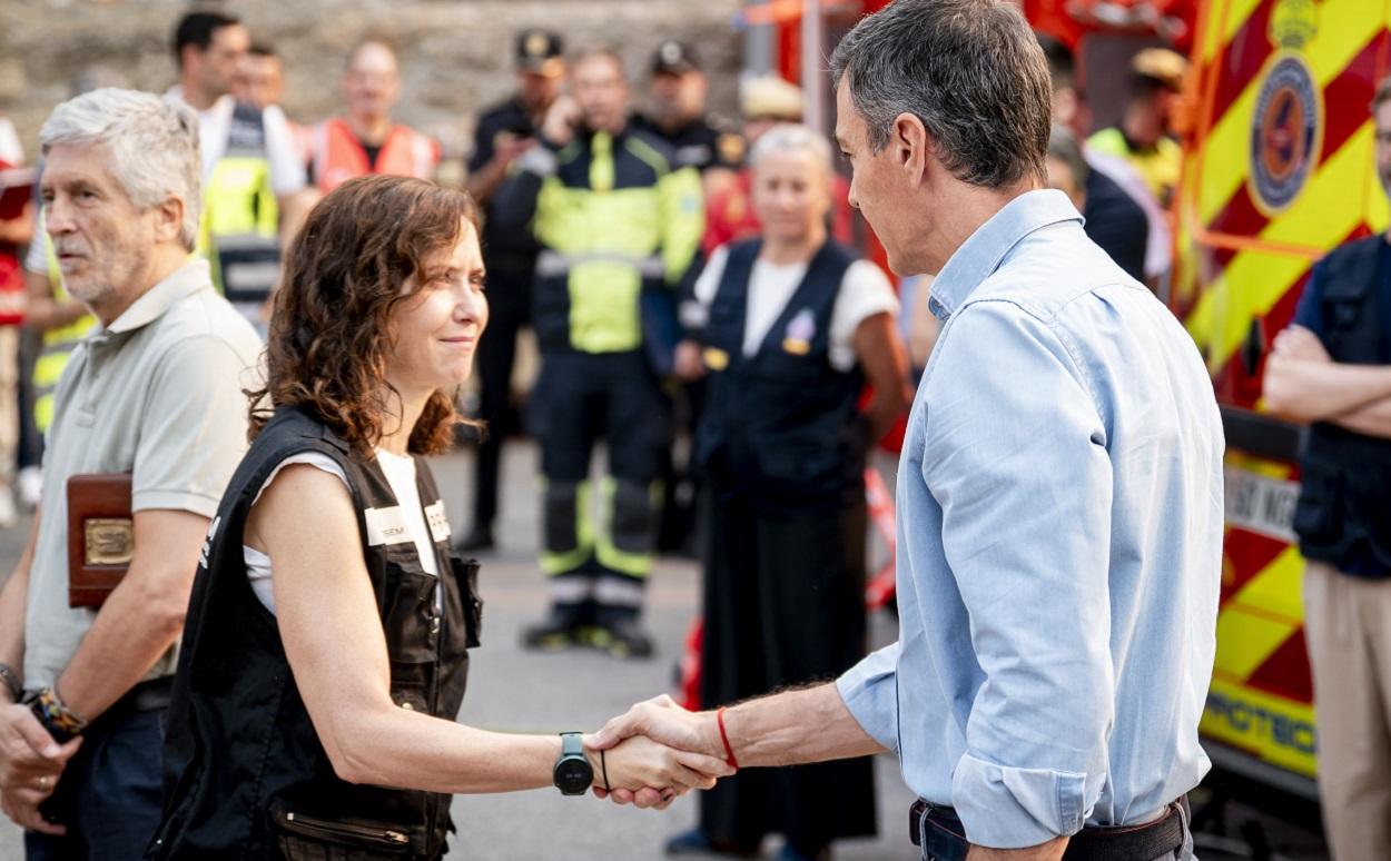 Isabel Díaz Ayuso y Pedro Sánchez. EP