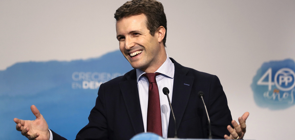 El vicesecretario general de Comunicación del Partido Popular, Pablo Casado. 