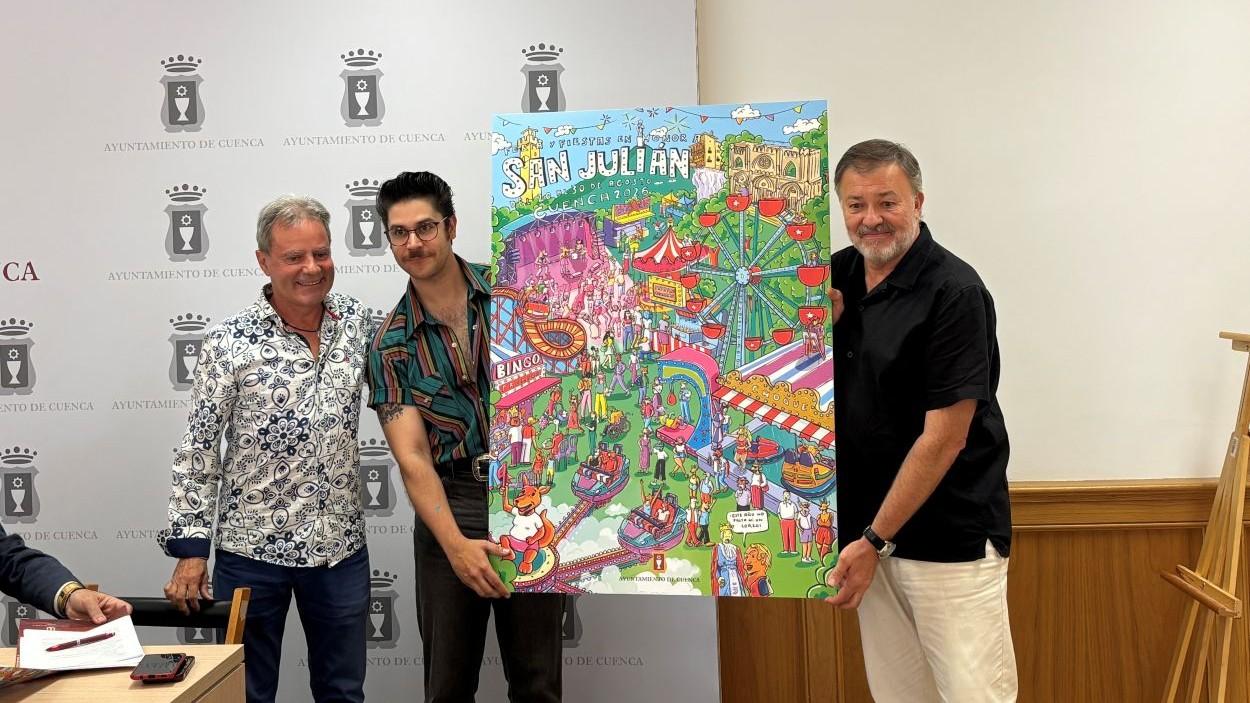 Cartel anunciador de la Feria y Fiestas de San Julián 2026. Anabel Salinas