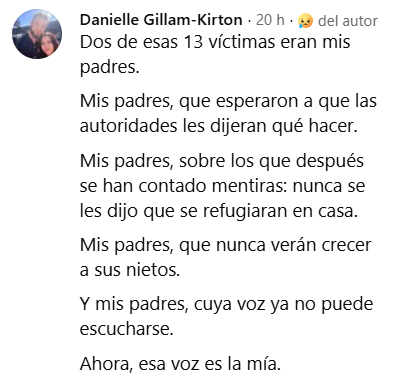 Testimonio de una víctima del incendio de Los Gallardos