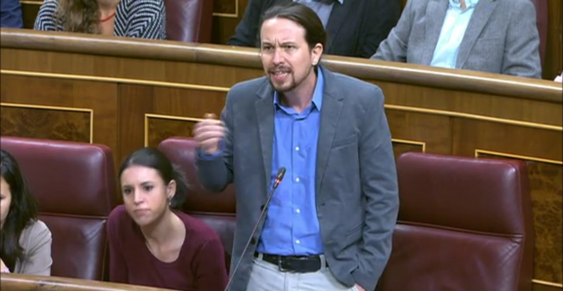 Pablo Iglesias, en el Congreso de los Diputados.