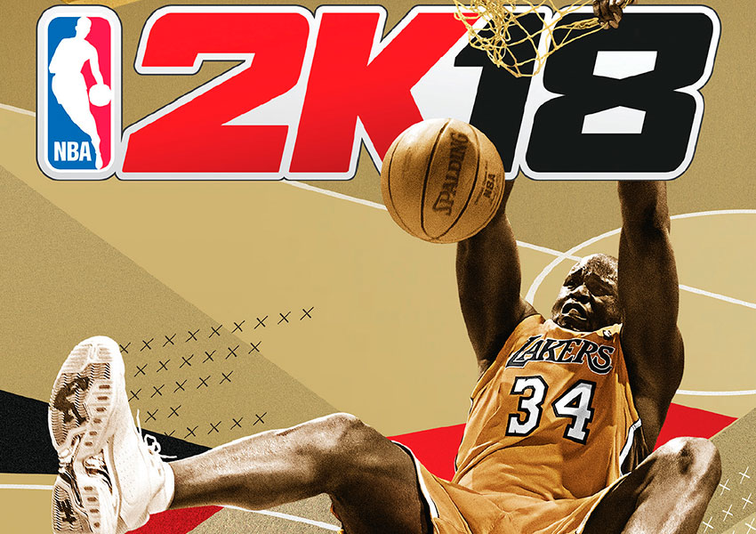 Portada de la Edición Leyenda de NBA 2k18 con Shaquille O'Neal