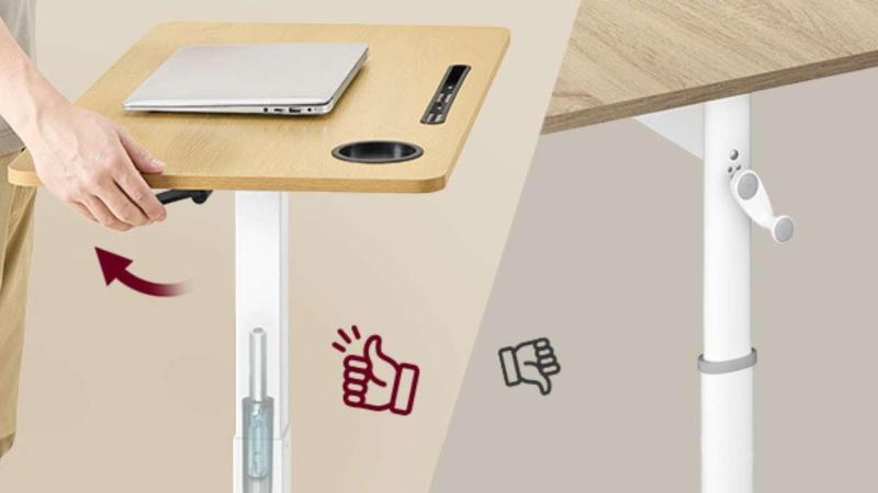 Puedes instalar esta mesa de Amazon a diferentes alturas Puedes instalar esta mesa de Amazon a diferentes alturas
