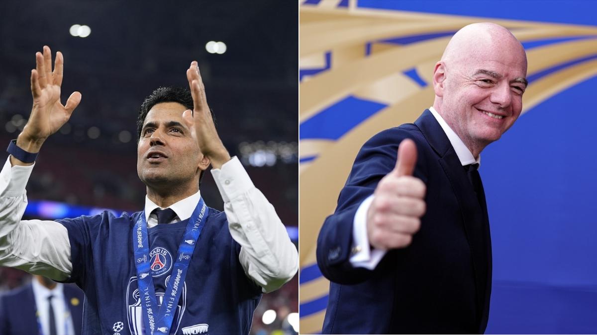 Nasser Al-Khelaifi y Gianni Infantino| EP
