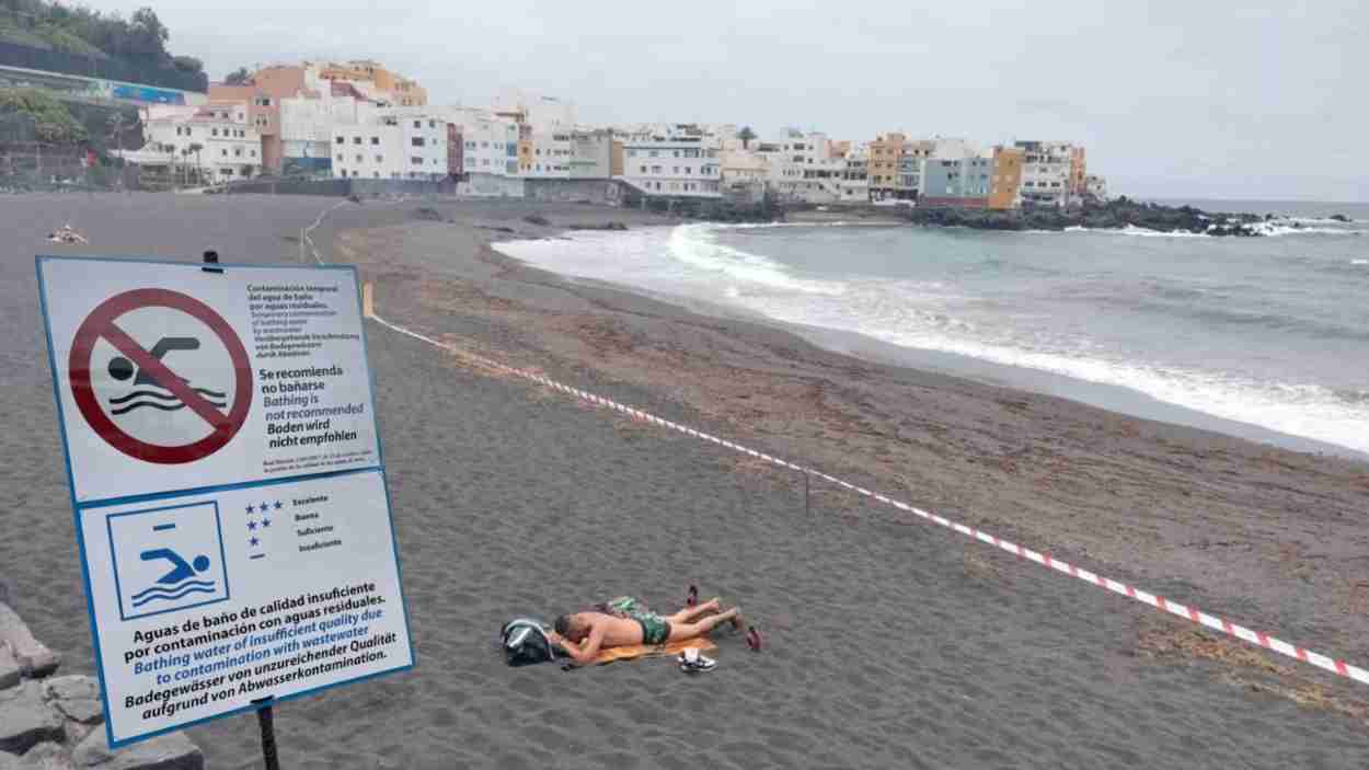La grave contaminación de Playa Jardín reabre el debate sobre la depuración