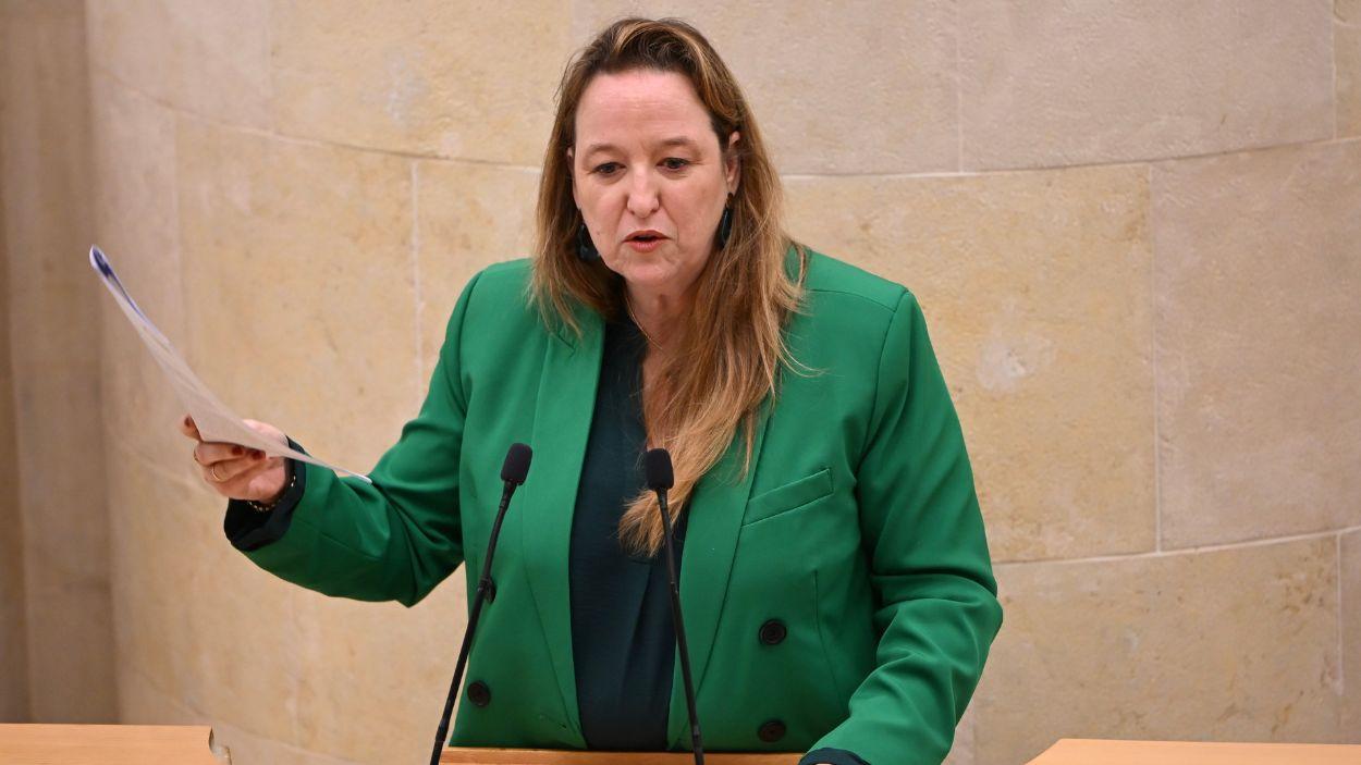 La portavoz de Vox en el Parlamento de Cantabria, Leticia Díaz. EP. 