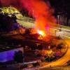 Incendio en la C-32, en Mataró. Ayuntamiento de Mataró