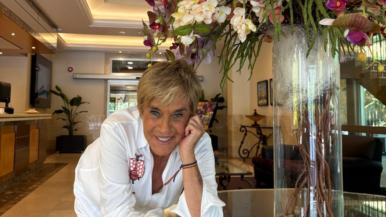 Chelo García Cortés recibe a ElPlural.com en el Hotel Villamadrid. ElPlural.com.