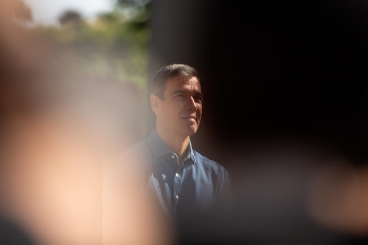 Pedro Sánchez comparece en el Centro de Mando de Navaluenga (Ávila). Tamara Rozas