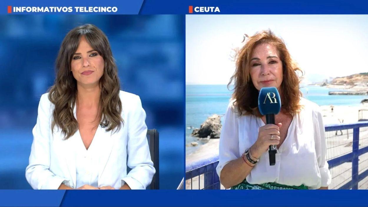 Ana Rosa en 'Informativos Telecinco 2100'. Mediaset