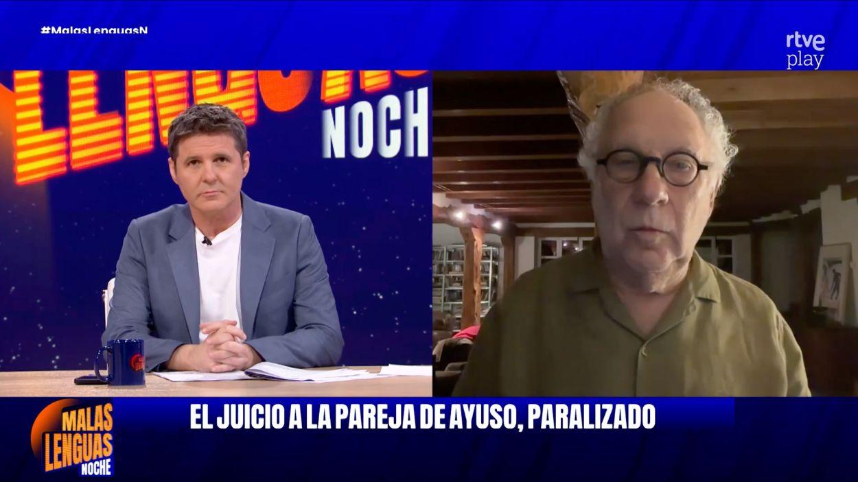 Jesús Cintora y Ernesto Ekaizer. RTVE.