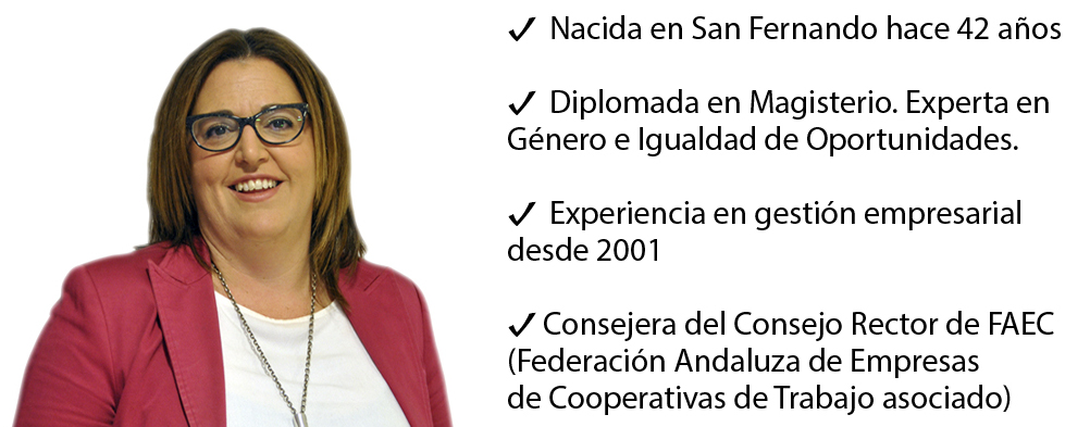 Imagen electoral de la concejal socialista de San Fernando (Cádiz), Ana Lorenzo.