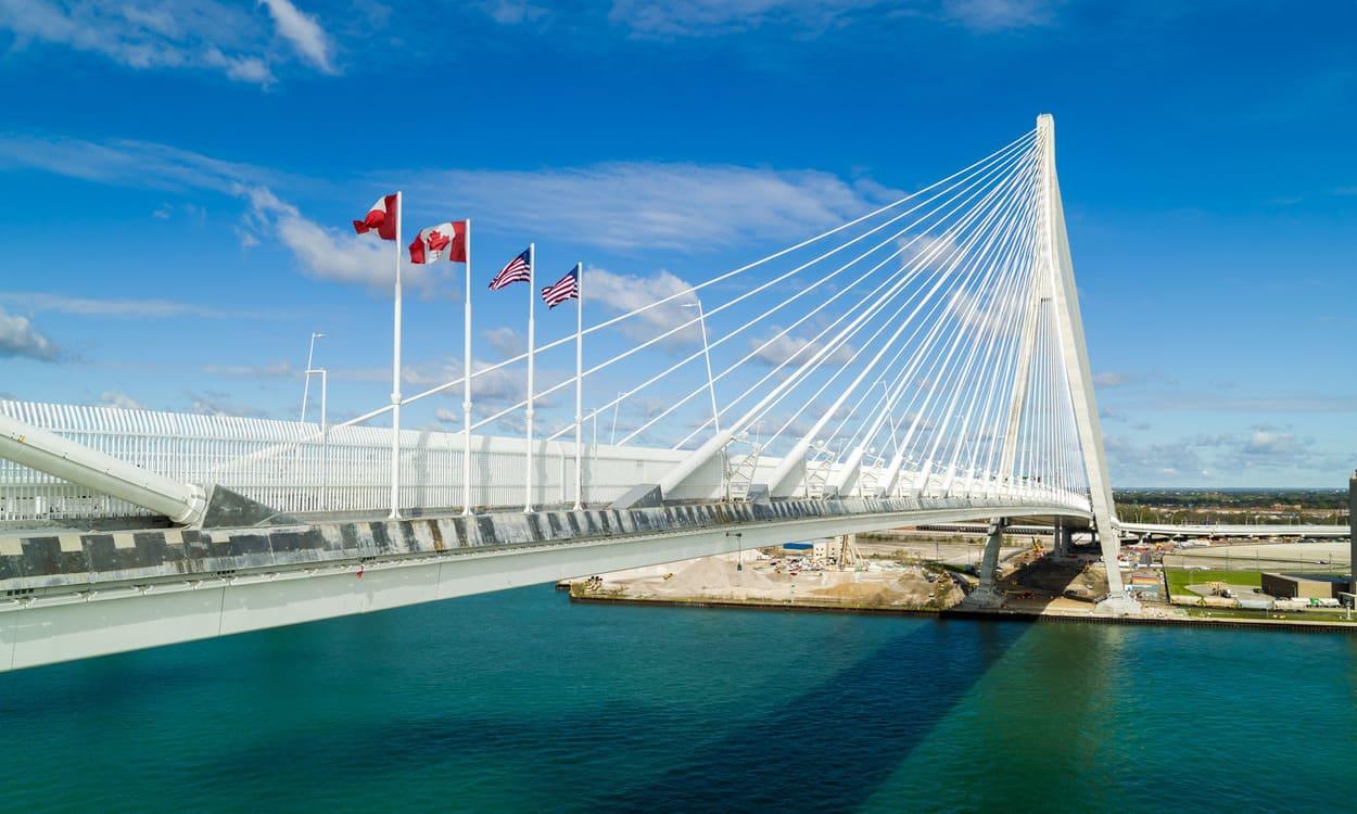 El Puente Internacional Gordie Howe une Estados Unidos y Canadá. ACS