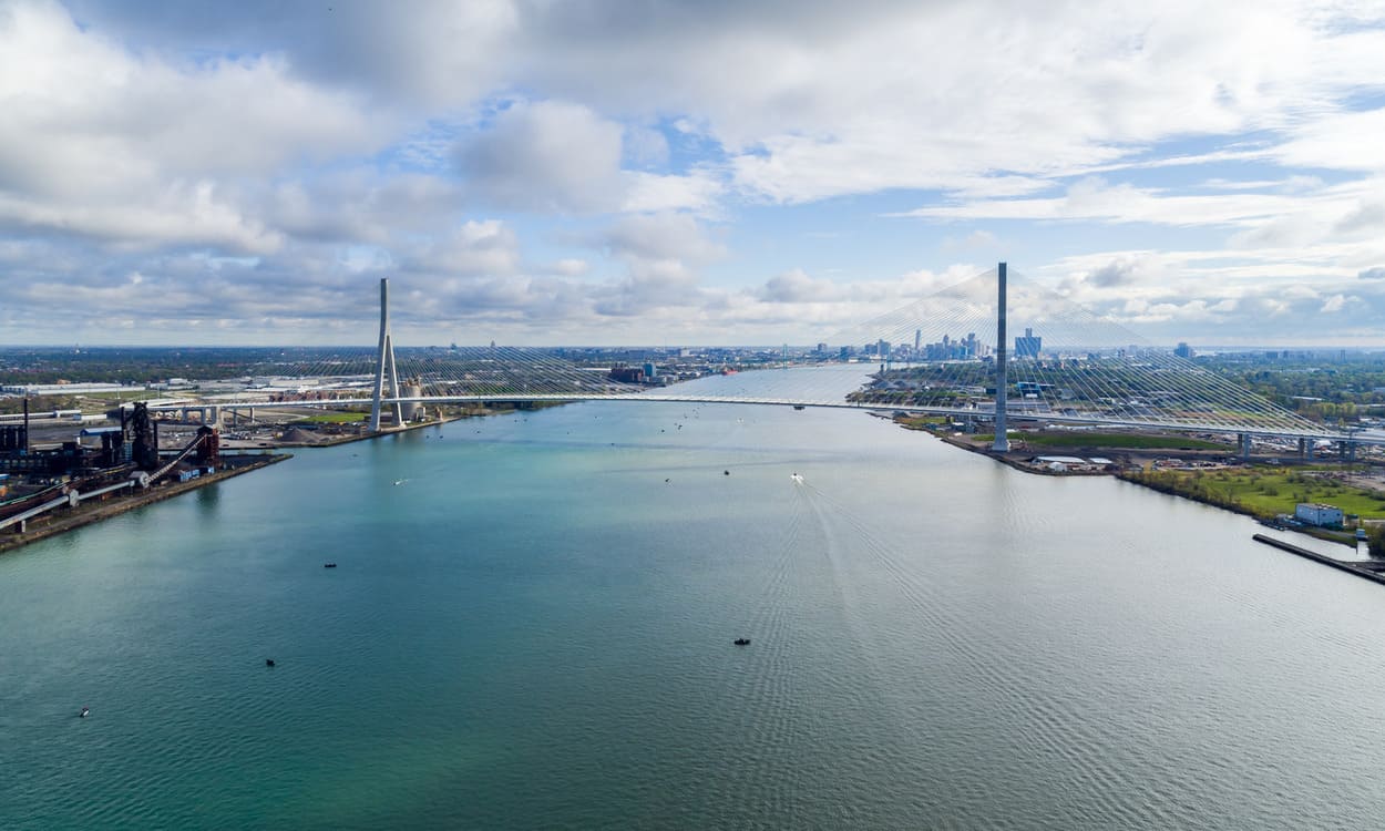Panorámica del nuevo puente internacional. ACS